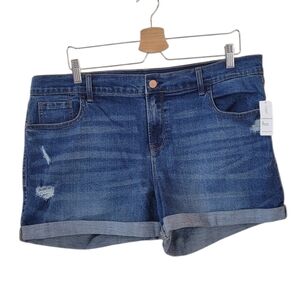 OLD NAVY The Drew Boyfriend Distressed Short Size 16 Regular